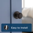 thumbnail image 2 of Troy Matte Front Door Knob with Lock and Key Exterior/Interior Door Handles with Lock Keyed Entry Door Knobs for Front Door Bedroom Bathroom & Office Traditional Home Décor, 2 of 8