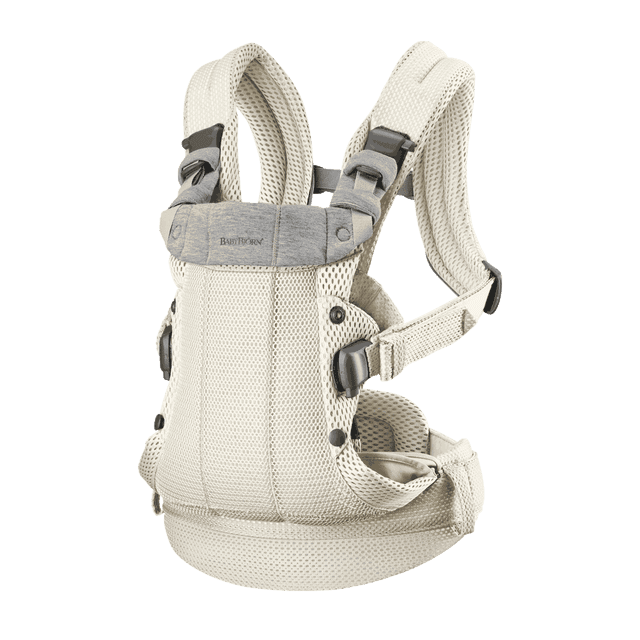 BabyBjorn Porte-Bébé Harmony en Crème, Conçu avec un Tissu en Maille 3D Doux et Respirant pour le Confort et la Proximité. Comprend des Bretelles Rembourrées Ajustables, une Ceinture de Taille Soulageant la Pression et un Soutien Dorsal Ergonomique. Convient aux Nourrissons jusqu'à 40 Lb, Comprend un Soutien Réglable de la Tête et du Cou avec Réglages de Pression pour la Sécurité. Idéal pour les positions de Portage avant et des Hanches.