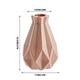 thumbnail image 3 of Drop Resistant Plastic Vase Hydroponic Flower Planter for Living Room Decor, Imitation Ceramic Home Decoration Centerpiece, 3 of 3