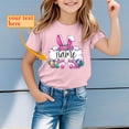 thumbnail image 2 of MIASHUI T-Shirts Graphiques de Pâques pour Garçons Manches Courtes Décontractées Douces Hauts Colorés pour Enfants Rose, 4-5 Ans, 2 of 4