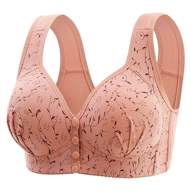 Yuyuzo Womens Front Closure Bras Seniors Wireless Beauty Back Full Coverage Comfor Easy Close Bras