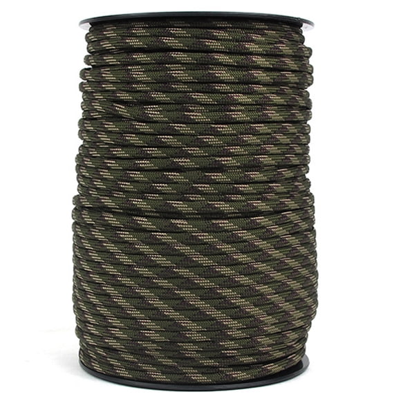 Amdohai Cordon de Parachute 100 m Type 550 Cordon de Paracorde Cordon Corde 9 Brins Noyaux Tente de Secours Corde de Randonnée Rouleau