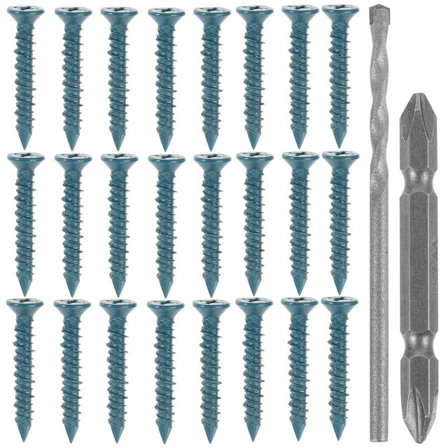 1 Set Wall Anchor Concrete Screw And Drill Bit Wall Fixing Tool Concrete Screws Concrete Anchors