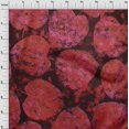 thumbnail image 4 of oneOone Georgette Viscose Red Fabric Abstract Leaf Texture Sewing Material Print Fabric By The Yard 42 Inch Wide, 4 of 4