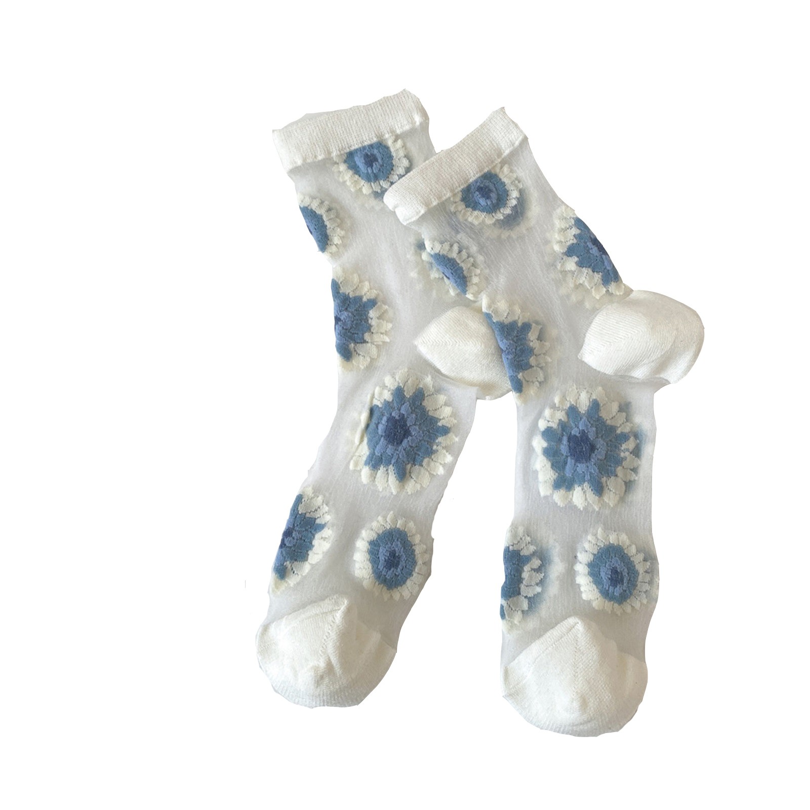 ZJXFGS Womens Low Cut Print Socks Cute Socks for Girls Ankle Socks for Women Gifts Womens Socks Lace Mesh Crew Socks Dress Sock Thin Nylon Sock Thin Soft Cotton Socks for Women White One Size