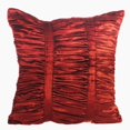 thumbnail image 1 of Decorative Pillow Covers, Rust Decorative Accent Pillow Covers 16x16 inch (40x40 cm), Velvet Pillow Cover For Sofa, Solid Color, Ruched, Modern Pillow Covers With Zipper - Rust Beauty, 1 of 3