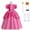 Rose red Dress+Accessories, variant on HAWEE Peach Costume Girls Mushroom Princess Peach Dress for Birthday Halloween Party Favors Outfit with Accessories