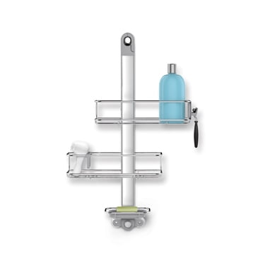 Simplehuman Adjustable Shower Caddy, Medium, Stainless Steel and Anodized Aluminum