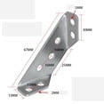 thumbnail image 2 of weibbin Stainless Steel Multifunctional Corner Three Sided Fixed Corner Brace Cabinet Trapezoidal Hanging Angle Hanging Layer Board Support Furniture Connecto, 2 of 4