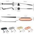 thumbnail image 3 of ziyahi 4 Pieces/Set Candle Wick Trimmer Tray Candles Core Hook Dipper Trimming Tool Kit Accessory Home Bedroom Wedding Gold, 3 of 7