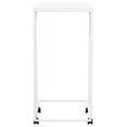 thumbnail image 2 of vidaXL Side Table with Wheels White 40x30x63.5 cm Engineered Wood, 2 of 4