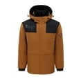 thumbnail image 1 of RXIRUCGD USB Intelligent Constant Temperature Heated Windproof Plus Size Coat For Men And Women Winter 4 Heated Jacket Coat( Brown, Size:2XL ), 1 of 3