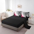 thumbnail image 3 of YST Grey Hot Pink Gradient 7-Piece Comforter Set, Full Size, Geometric Stripe, Ombre Bedding Accessories, 3 of 4