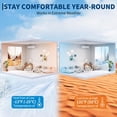 thumbnail image 2 of YUSAZENS 9000 BTU Mini Split Air Conditioner with Heat Pump 19 SEER2 230V Ductless AC Cools Up to 450 Sq Ft White Wall Mounted Energy Efficient, 2 of 6