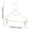 thumbnail image 2 of CHENMEI [Household Hanger with Clips Skirt Hanging Non Slip and Non Marking Hanger Multi Functional Drying Rack Non Slip Clip Pants and Skirt Purpose Clothin, 2 of 3