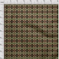 thumbnail image 3 of oneOone Cotton Silk Fabric Ethnic Geometric Flame Stitch Print Fabric BTY 42 Inch Wide, 3 of 4