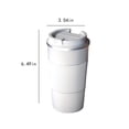 thumbnail image 3 of SuoKom Tasse de Voyage Gobelets Isolés, Tasse à Café à Double Paroi Améliorée, Acier Inoxydable à Isolation sous Vide avec Couvercles Étanches Tasse à Café, Tasse Réutilisable pour Café, 3 of 7