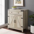 thumbnail image 2 of Armoire d'Accent Porte de Grange 30 Pouces en Chêne Blanc, 2 of 5