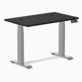 thumbnail image 1 of Desky Bureau Assis-Debout Mini Double - Noir / 40 x 24 Pouces avec Oeillets / Gris, 1 of 10