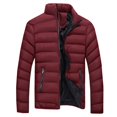 thumbnail image 1 of Men Winter Warm Slim Fit Thick Bubble Coat Jacket Outerwear, 1 of 5