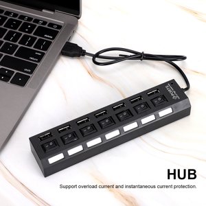 Le centre, 7 Hub des ports USB Hub Desktop Hub, station d'accueil, pour la transmission de données PC