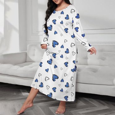 TopLLC Pajama Sets Lounge Sets for Women ,Women'S Sleepwear Women's Casual Long Gown Pajamas Home Wear Pajamas Long Sleepshirts
