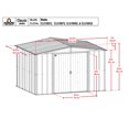 thumbnail image 3 of Arrow 10 x 8 x 6 ft Green Shed, 3 of 7