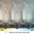 thumbnail image 5 of Artika Vivaldi Modern LED Pendant Light Fixture, Black, 5 of 5