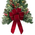 thumbnail image 4 of Haute Decor 28 Pouces Pré Allumé Easy Hang Noël Wall Tree Batterie, 4 of 5