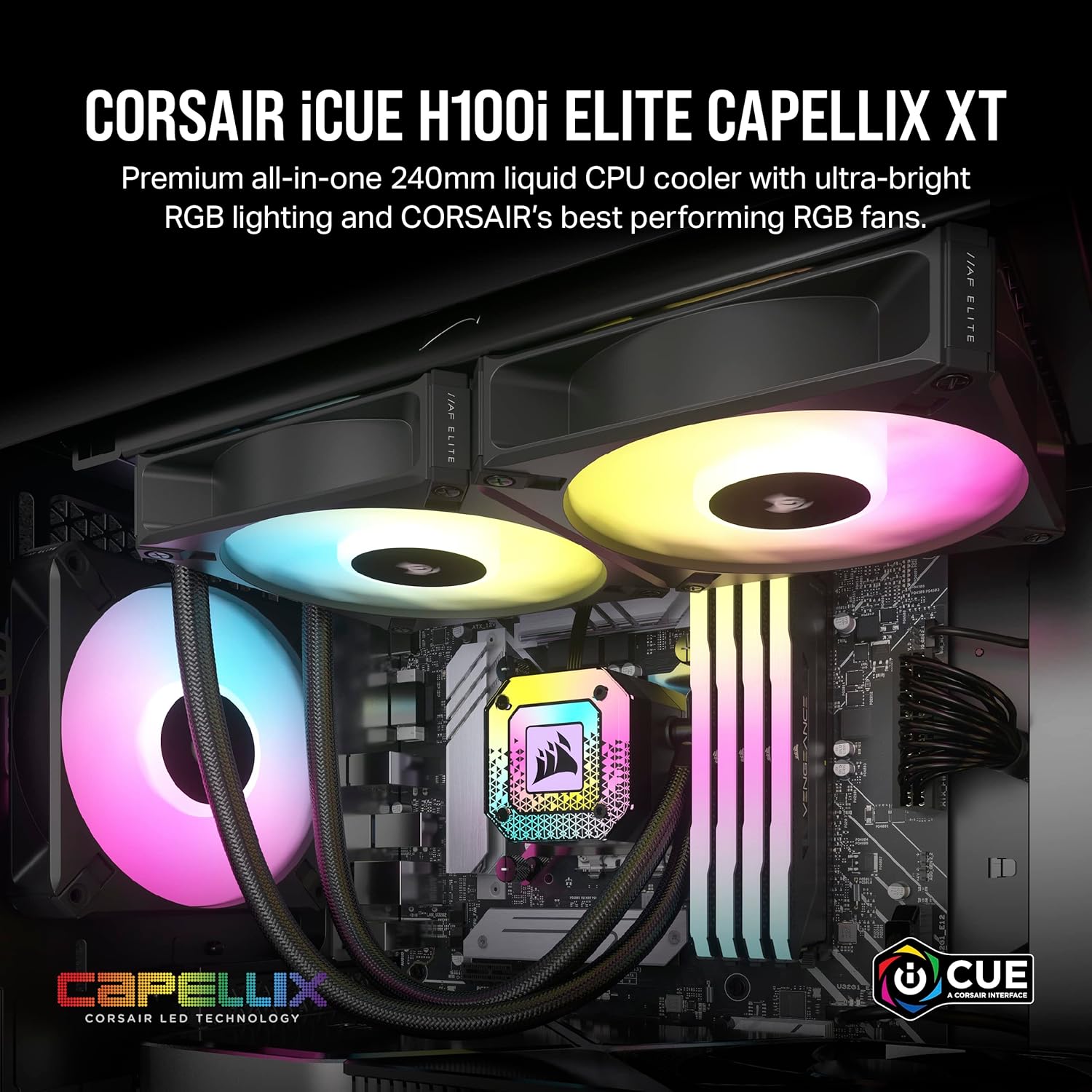 Corsair iCUE H100i Elite Capellix XT 240mm CPU Liquid Cooling