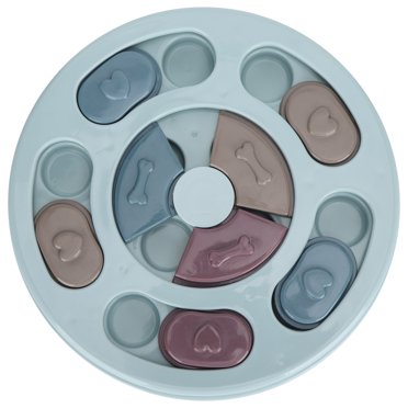 Plateau Distributeur de Nourriture pour Chien Distributeur de Nourriture pour Chat Jouet Interactif Casse-Tête Forme Ronde