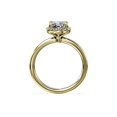 thumbnail image 3 of 0.90 T.C.W Emerald Shape Natural Diamond Latest Design Halo Wedding Ring for Ladies Solid 14K Yellow Gold Size 8, 3 of 8