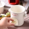 thumbnail image 4 of Chocolate Fondue Cup Includes Fondue Cup And Fork Chocolate Melting Cup Mini Chocolate Fondue Set (without Tea Light) Fondue Cup With Fork For Date Night Birthday Weddi Drinking Glasses Ceramic Water, 4 of 5