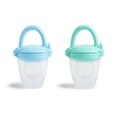 thumbnail image 1 of Munchkin Grignoteur d'Aliments pour Bébé en Silicone, Lot de 2 (Bleu/menthe), 1 of 9