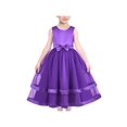 thumbnail image 1 of Robe de Fille Fleur Violette Princesse Mariage Vintage Formelle 8 Ans, 1 of 5