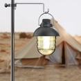 thumbnail image 3 of yeacher Lanterne Rétro Multifonctionnelle d'Extérieur à Poignée en Métal pour Camping, Rechargeable, Portable, Lumière de Tente à Gradation Continue, Équipement d'Éclairage pour Pêche et Voyage, 3 of 7