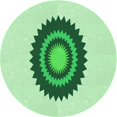 thumbnail image 1 of Ahgly Company Machine Washable Indoor Square Transitional Light Green Area Rugs, 3' Square, 1 of 7