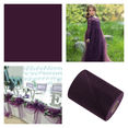 thumbnail image 1 of Eggplant Purple - Luxury Matte Tulle  - TLC, 1 of 4