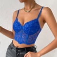 thumbnail image 3 of Birdeem Débardeurs Sans Manches Aguichant en Dentelle Transparente pour Femmes, Camisoles, Bretelles Fines, Gaines, 3 of 7