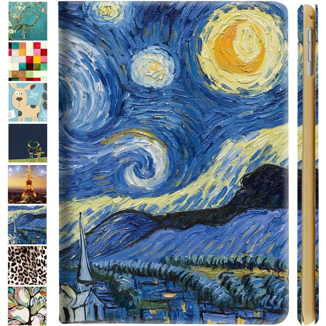 iPad 2016 Pro 9.7 inch Case A1673 MLMP2LL/A MM172LL/A MLMN2LL/A MLMQ2LL/A A1674 A1675 MLMW2LL/A MLMX2LL/A MM192LL/A MLMV2LL/A MLN02LL/A MLMY2LL/A MLN12LL/A MM1A2LL/A MLPW2LL/A MLPY2LL/A - Starry Night