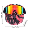 thumbnail image 2 of Adult Ski Goggles with Detachable Ski Mask To Block the Sun Windscreen Goggles, 2 of 2
