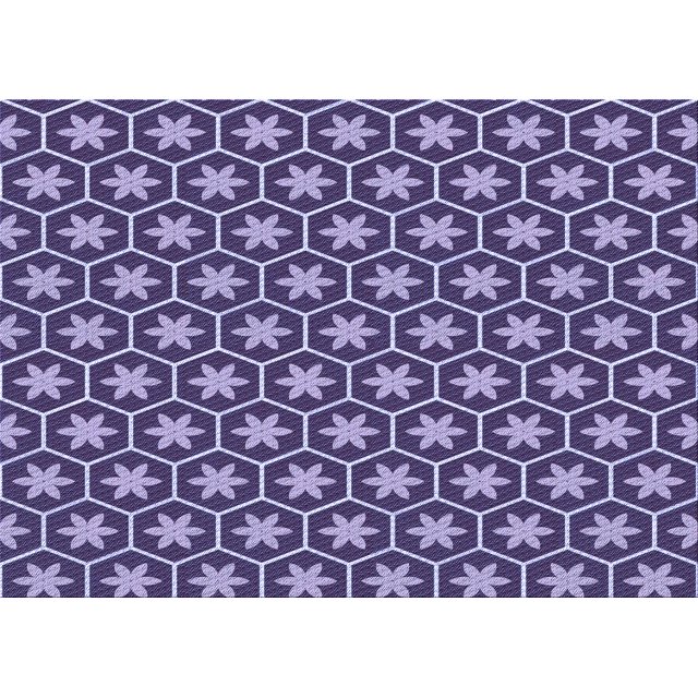 Ahgly Company Machine Washable Indoor Rectangle Transitional Purple Mimosa Purple Area Rugs, 4' x 6'