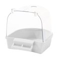 thumbnail image 1 of lionlar Pet Bird Bath Box Bathing Tub Bath Box Shower Caged Parrot Bathing Tub for Small White, 1 of 9