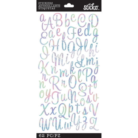 STICKO ABC IRIDESCENT SWEETHEART SCRIPT