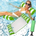 thumbnail image 1 of Tophomer Water Hammocks Pool Float Lounger Chair, Inflatable Swimming Raft Floating Bed Hammock Foldable for Water Party & Summer Carnival (Pump Included), 1 of 5