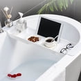 thumbnail image 4 of Bathtub Tray, Bath Caddy Tub Table Plastic Material  For Home White, 4 of 8