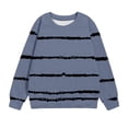 thumbnail image 4 of Yuyuzo Chandails en Molleton pour Filles Tout-Petits Col Rond Manches Longues Décontracté Confortable Rayé Pull d'Automne pour Bébé Fille, 4 of 5