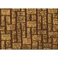 thumbnail image 1 of Ahgly Company Machine Washable Indoor Rectangle Transitional Orange Area Rugs, 8' x 12', 1 of 7
