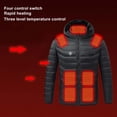 thumbnail image 4 of Yusimy Veste pour Homme en Molleton Uni à Fermeture Éclair Intégrale Doublure Sherpa Col Montant Manches Longues Décontractée Chaude, 4 of 7