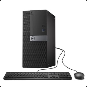 Dell Optiplex Ordinateur de bureau Intel Core i5 8GB 128GB SSD 500GB DVD Windows 10 Professional nouveau clavier, souris, cordon de puissance,WiFi Adaptateur remis à neuf